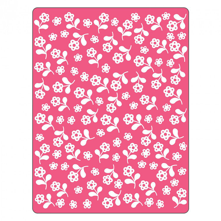 Embossing Folder Flowers / Folder de Grabado de Flores Descontinuado Sizzix