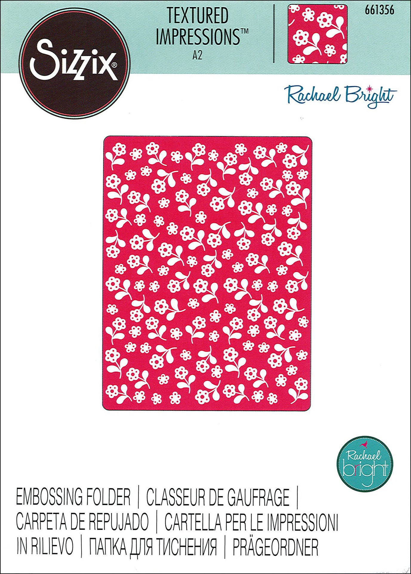 Embossing Folder Flowers / Folder de Grabado de Flores Descontinuado Sizzix
