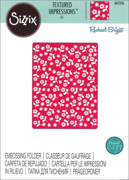 Embossing Folder Flowers / Folder de Grabado de Flores Descontinuado Sizzix