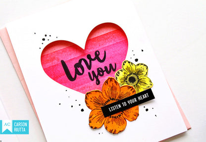 Floral Stamps &amp; Dies Set / Kit de Sellos y Suajes de Flores Descontinuado American Crafts