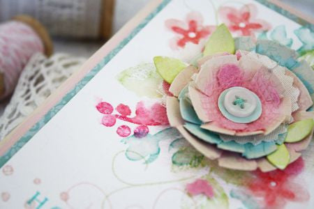 Floral Stamps &amp; Dies Set / Kit de Sellos y Suajes de Flores Descontinuado American Crafts