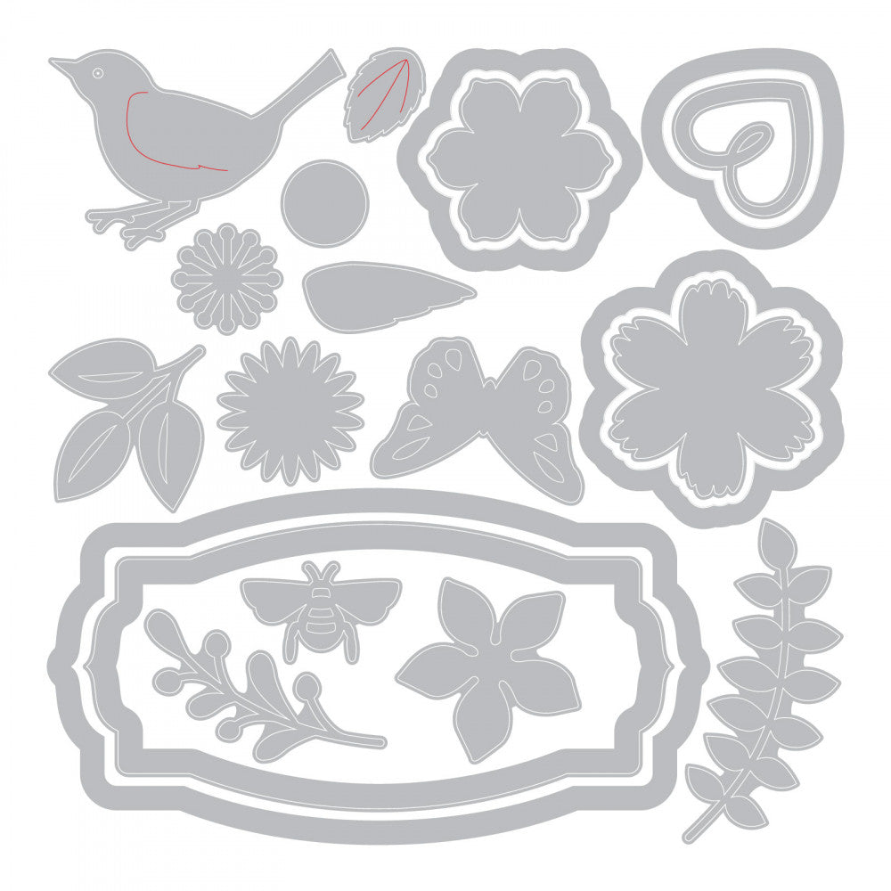 Thinlits Spring Things Die / Suaje de Flores Primaverales descontinuado Sizzix