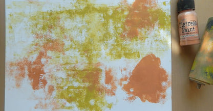 Distress Dabber  Fossilized Amber Acrylic Paint /  Pintura Acrílica Ambar Descontinuado Ranger