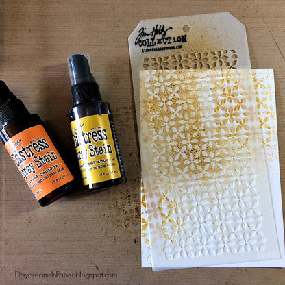 Distress Fossilized Amber Spray Stain / Tinta en Spray Amarillo Mostaza Descontinuado Ranger