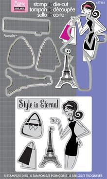 Framelits Eternal Style Die & Stamp Set / Suajes y Sellos de Estilo Eterno Dados de Corte / Suajes / Troqueles Sizzix