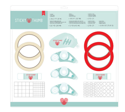 Sticky Thumb Extreme Value Pack / Paquete de Adhesivos Multiusos Descontinuado American Crafts