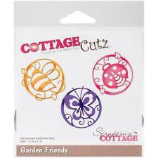 Garden Friends Die /  Suaje de Etiquetas de Animalitos de JardÃn Dados de Corte / Suajes / Troqueles Cottage Cutz