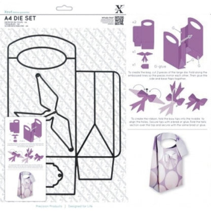 Gift Bag &amp; Tag A4 Die Set / Set de Suajes de Bolsa de Regalos Descontinuado XCut