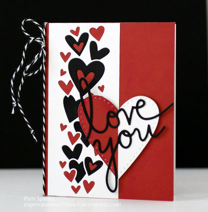 Suaje de Corte de Corazones en Cascadas / Heart Waterfall Descontinuado Memory Box
