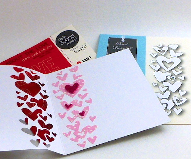 Suaje de Corte de Corazones en Cascadas / Heart Waterfall Descontinuado Memory Box
