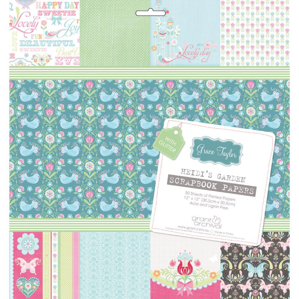 Heidi´s Garden / Block de Papel Jardin Descontinuado Grace Taylor