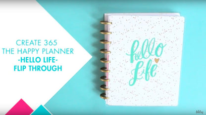 Create 365 Hello Life Planner / Cuaderno tipo Agenda para 18 Meses Descontinuado Me &amp; My Big Ideas