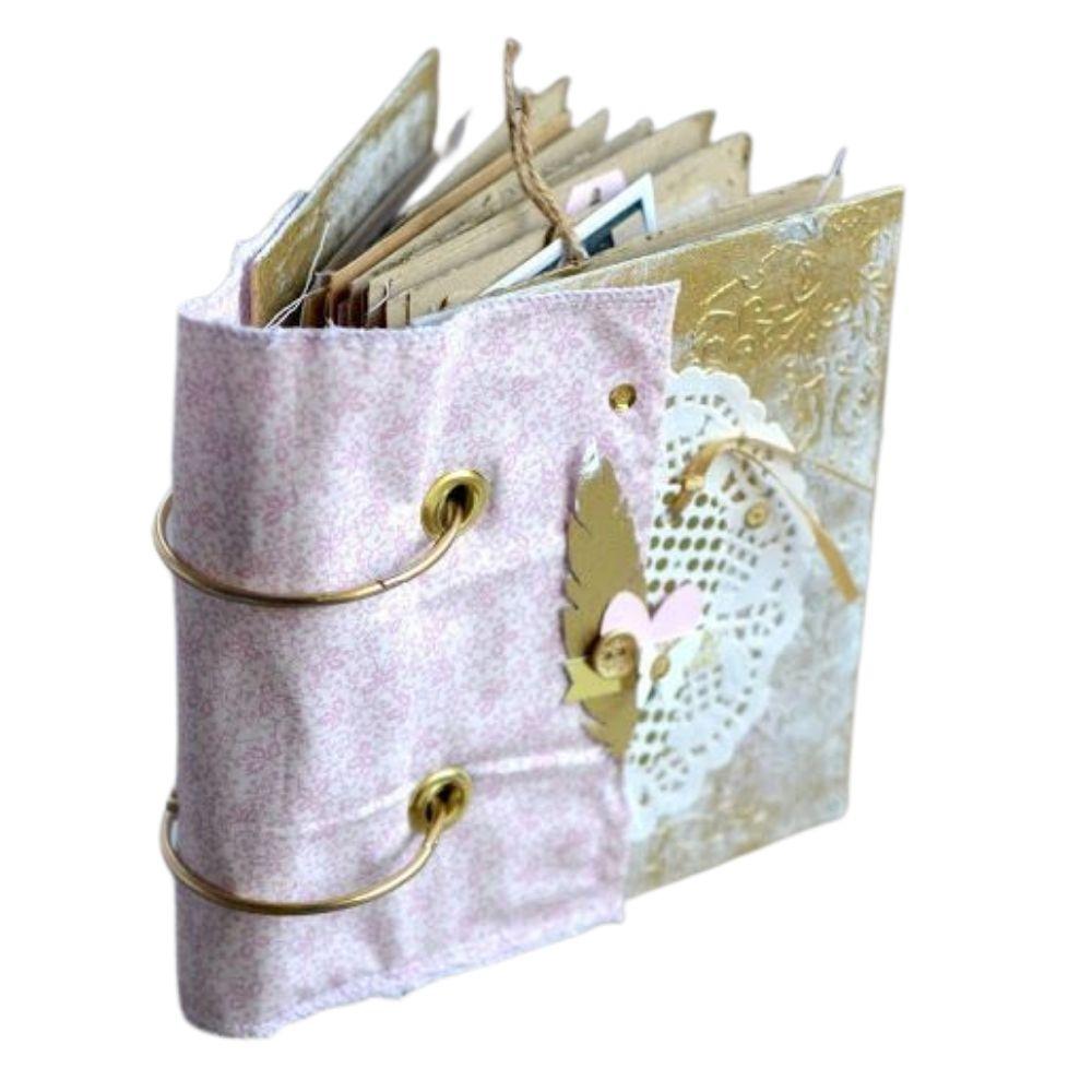 Ojillos Color Oro Rosa y Arandelas Adornos / Embellishments Hobbees