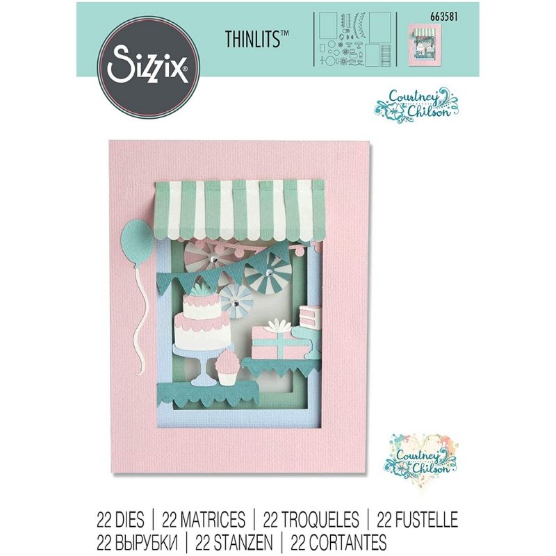 Thinlits Birthday Shadow Box Die / Suaje de Sombra de Cumpleaños Descontinuado Sizzix