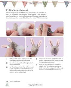 How To Sew Little Felt Animals Book / Libro Como Coser Pequeños Animales de Fieltro Libros Search Press