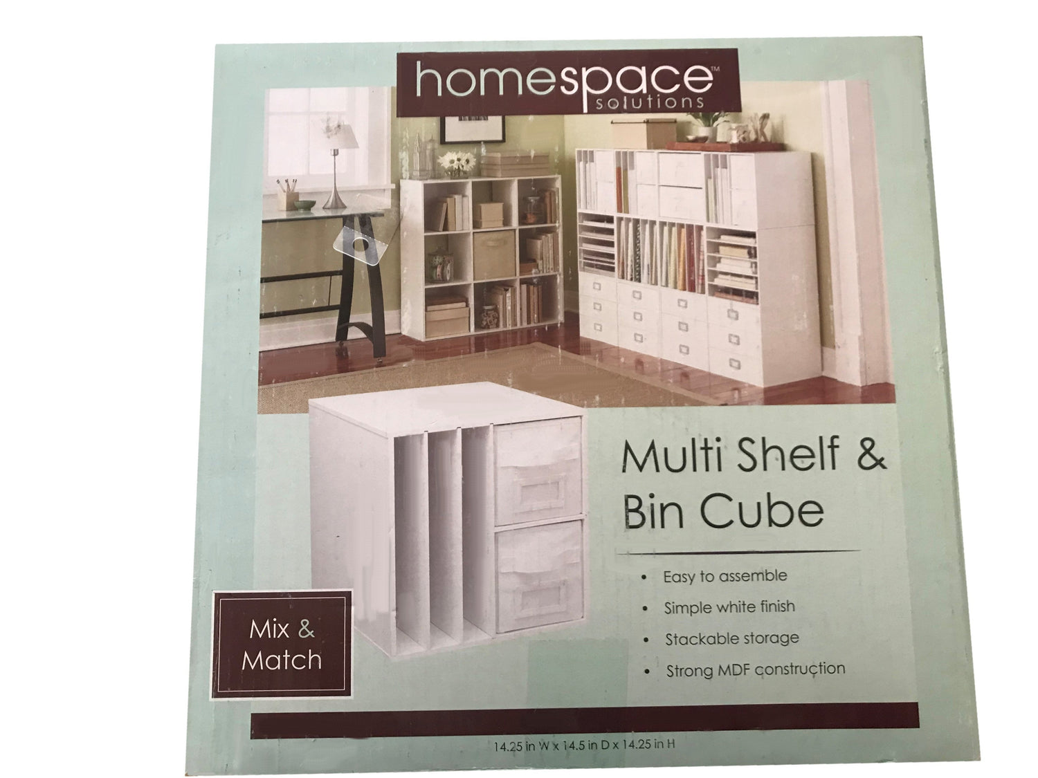Multi Shelf &amp; Bin Cube / Mueble Organizador para Papel y Accesorios Descontinuado Homespace Solutions
