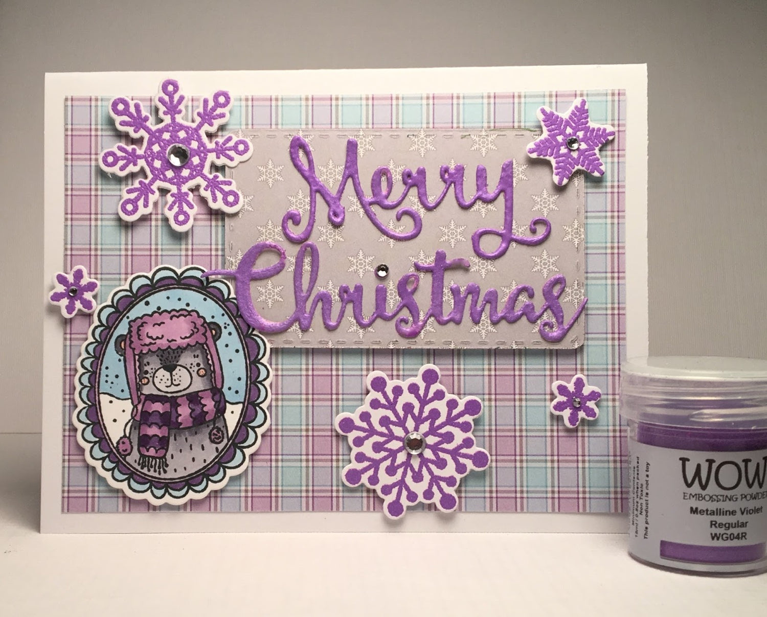 Violet Embossing Powder / Polvo de Embossing Violeta Descontinuado Wow!