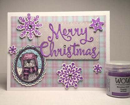 Violet Embossing Powder / Polvo de Embossing Violeta Descontinuado Wow!