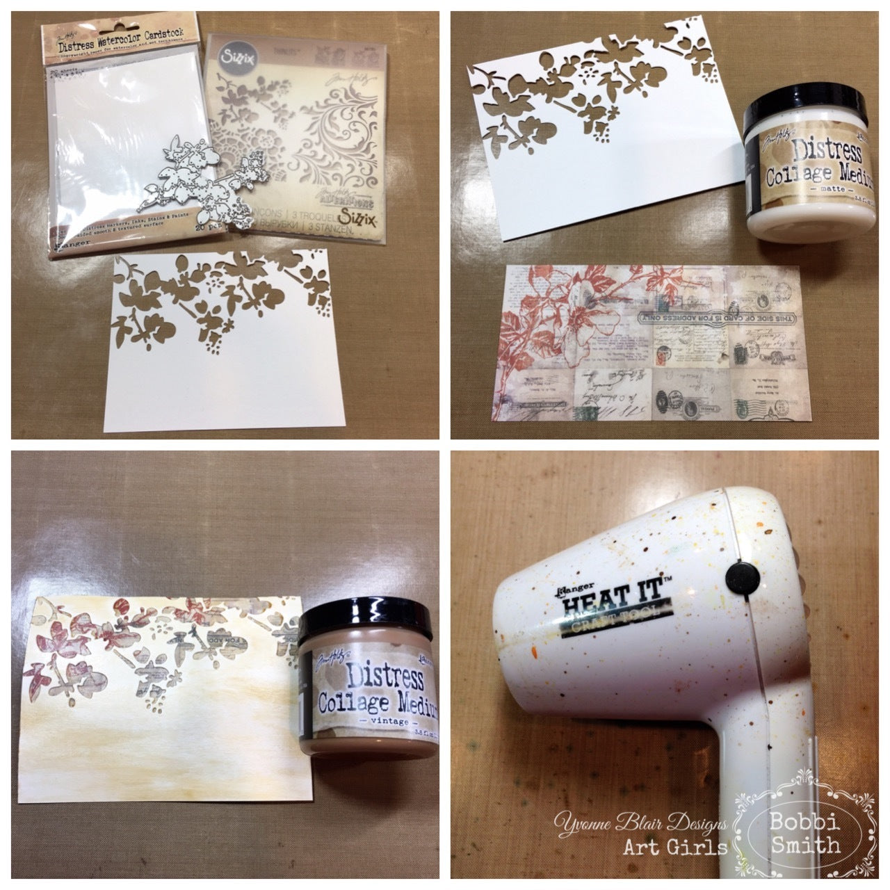 Tim Holtz Distress Collage Medium Vintage / Gel para Collage Antigüo Descontinuado Ranger