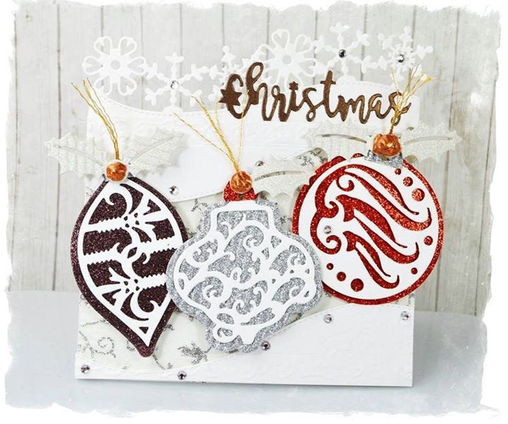 Christmas Snowy Day Border Die / Suaje de Corte de Copos de Nieve Descontinuado LDRS Creative