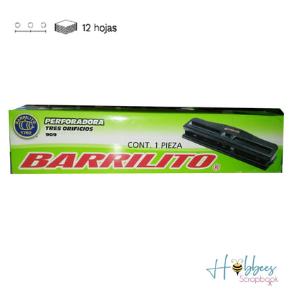 Perforadora de 3 Agujeros Descontinuado Barrilito