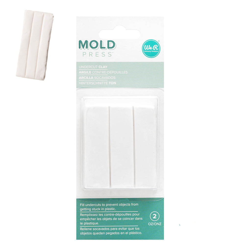 Mold Press Undercut Clay / Arcilla Polimérica Modelado We R Memory Keepers