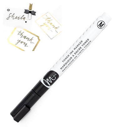 Minc Toner Black Ink Marker  / Marcador de Tinta Tóner Negro Descontinuado Heidi Swapp