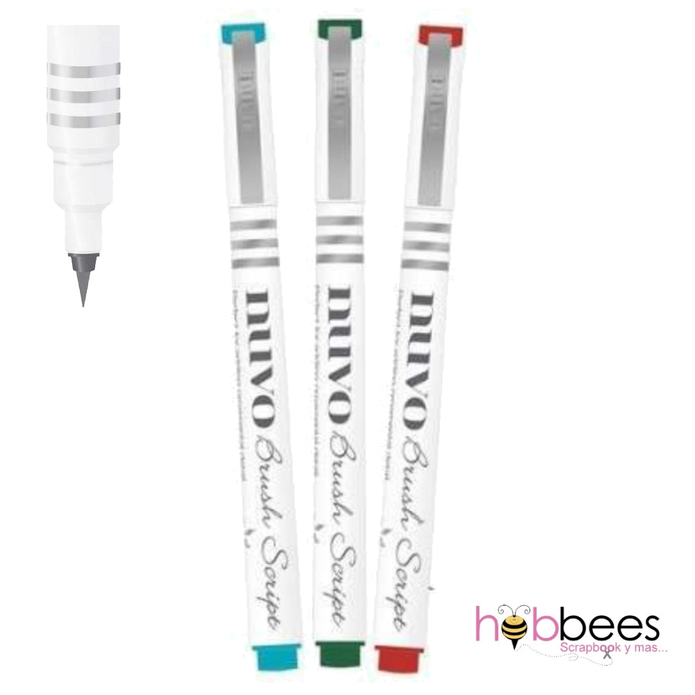 Brush Script Pens Vibrant Kaleidoscope / Plumones Para Caligrafía Descontinuado Nuvo
