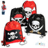 Pirate Drawstring Bags / 12 Bolsas de Tela de Piratas  Fxpress