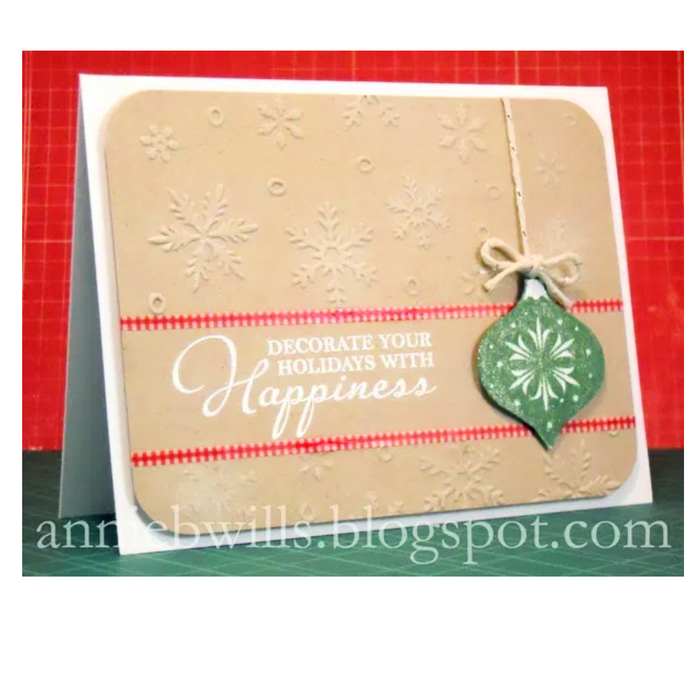 Snowflake Embossing Folder / Folder de Grabado Copos de Nieve Descontinuado Darice