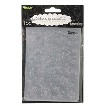 Snowflake Embossing Folder / Folder de Grabado Copos de Nieve Descontinuado Darice