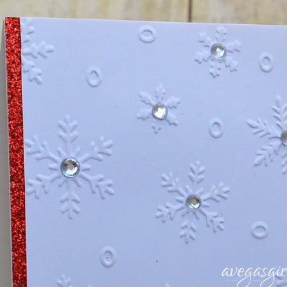 Snowflake Embossing Folder / Folder de Grabado Copos de Nieve Descontinuado Darice