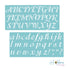 Calligraphy Alphabet Stencils / Esténcil De Alfabeto Descontinuado Darice