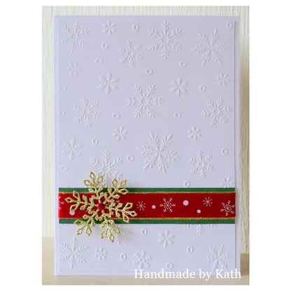 Snowflake Embossing Folder / Folder de Grabado Copos de Nieve Descontinuado Darice