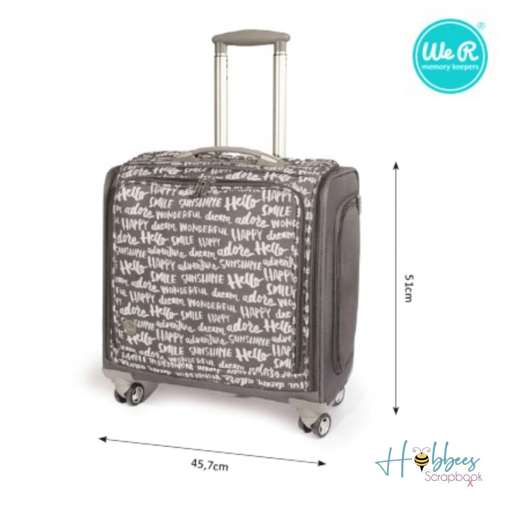 Charcoal 360 Rolling Bag / Maleta con Ruedas Descontinuado We R Memory Keepers