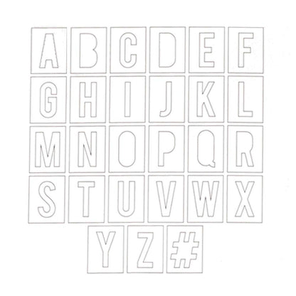 Alphabet Stencils / Esténciles de Letras Grandes Descontinuado Heidi Swapp