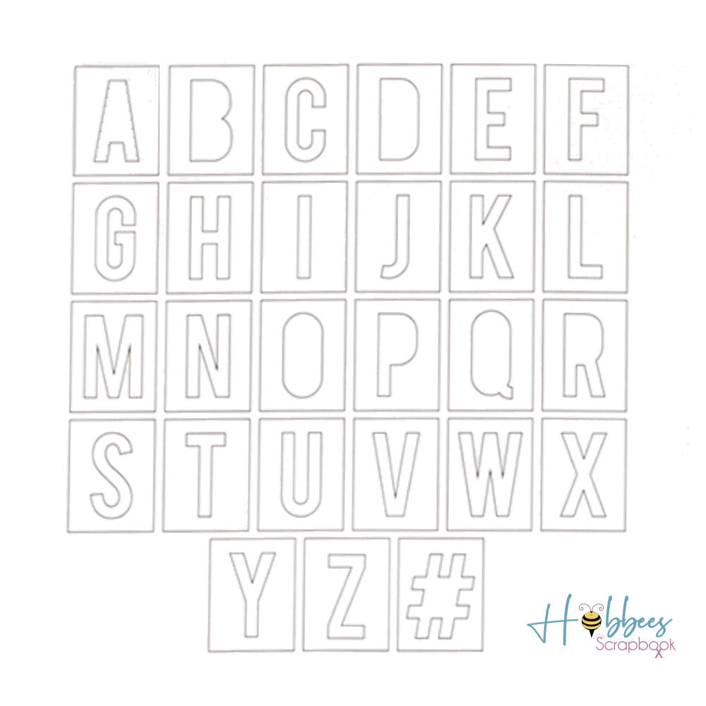 Alphabet Stencils / Esténciles de Letras Grandes