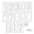 Numbers Stencils / Esténciles de Números Grandes Descontinuado Heidi Swapp