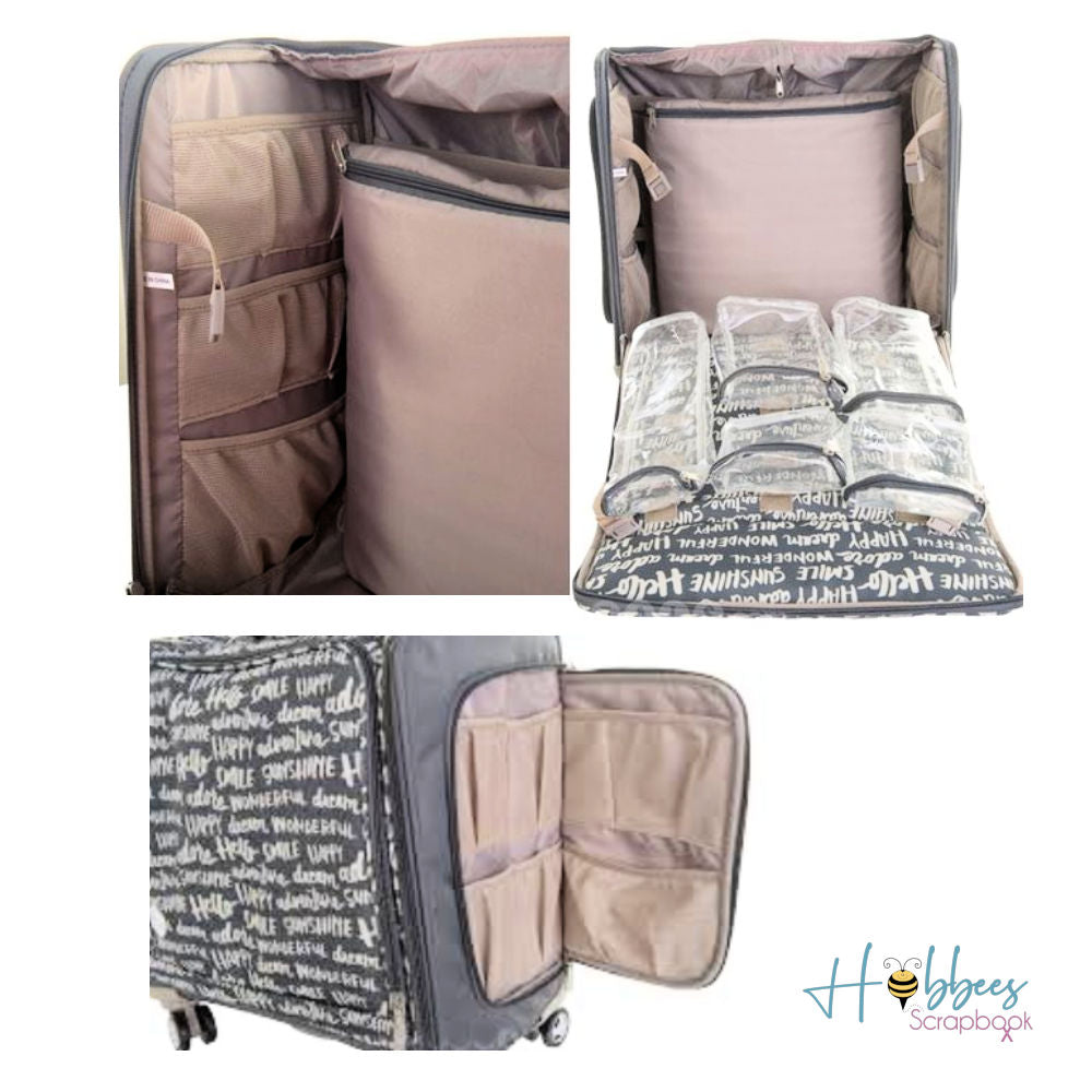 Charcoal 360 Rolling Bag / Maleta con Ruedas Descontinuado We R Memory Keepers