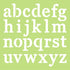 Lowercase Alphabet Stencils / Esténcil De Alfabeto DESCONTINUADO Kaiser Craft