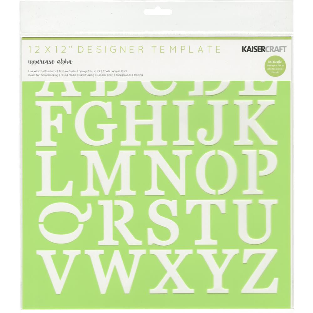 Uppercase Alphabet Stencils / Esténcil De Alfabeto Descontinuado Kaiser Craft