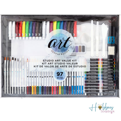 Studio Art Kit / Set Completo de Arte 97 pz Descontinuado Art Supply Basics