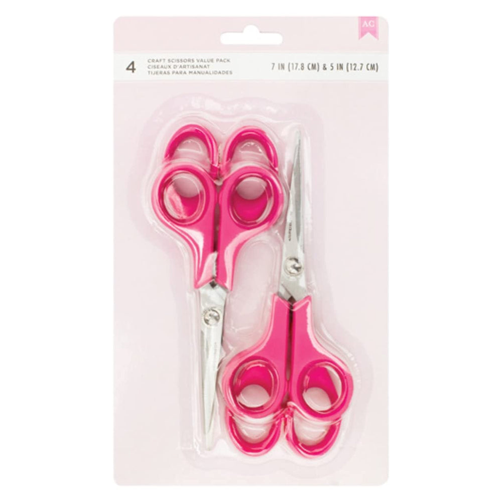 Cutup Scissors / Set de 4 Tijeras Rosas Tijeras / Cutters American Crafts