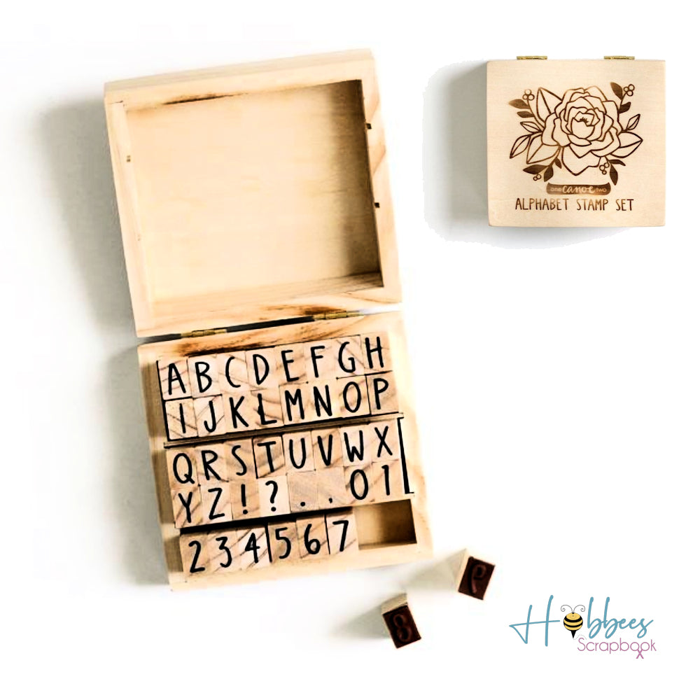 Goldenrod Alphabet Stamp Ink Pad / 40 Sellos Letras y Números Descontinuado American Crafts
