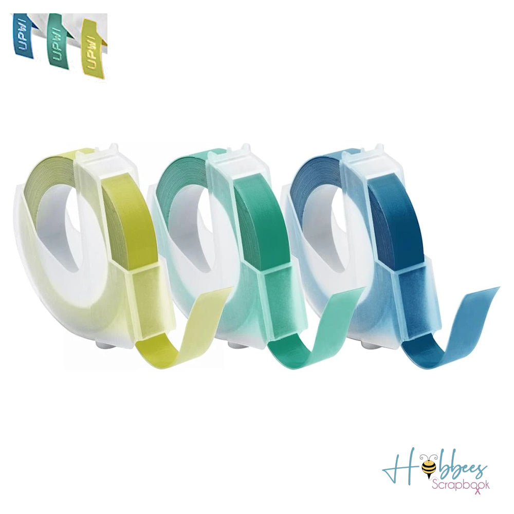 Label It Tape Rolls Cool / 3 Cintas para Dymo Colores Fríos Descontinuado We R Memory Keepers