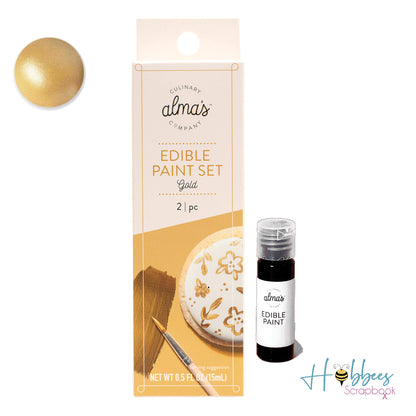 Gold Edible Paint / Pintura Comestible Dorada Descontinuado Alma´s Culinary