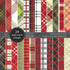 Christmas Plaid w Foil Cardstock / Cartulina Doble Cara Navidad 6x6 Descontinuado Memory Box