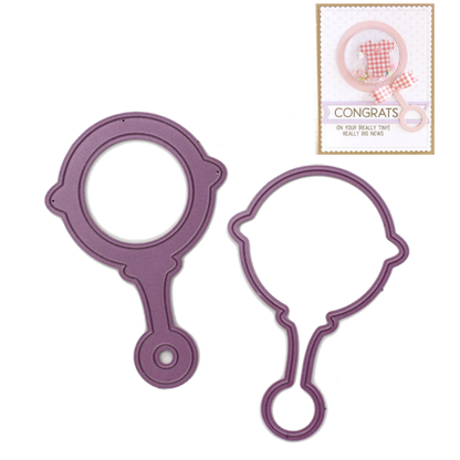 Baby Rattle Shaker Die / Suaje de Sonaja Dados de Corte / Suajes / Troqueles Cheery Lynn Designs