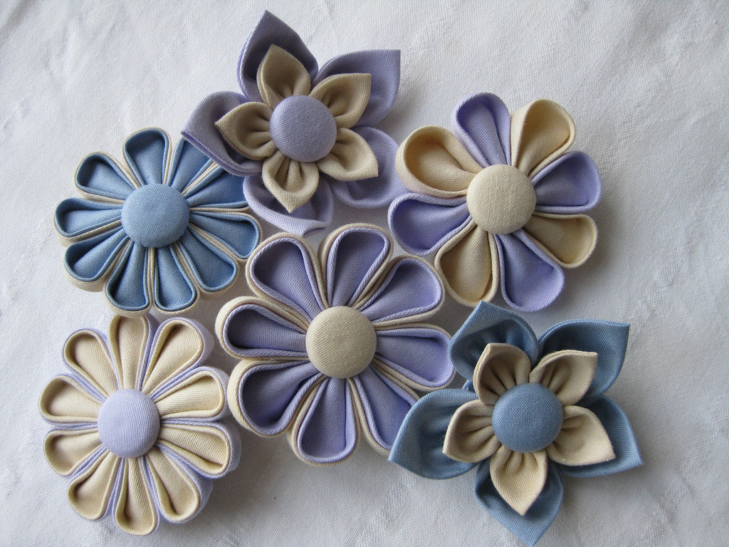 Plantilla para hacer flores de tela / Kanzashi Orchid petal large DESCONTINUADO Clover