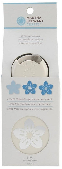 Layering Punch Pansy / Perforadora 3 en 1 Flor Descontinuado Martha Stewart
